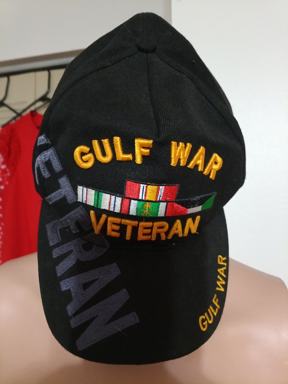 Gulf War Veteran Embroidered Black Cap